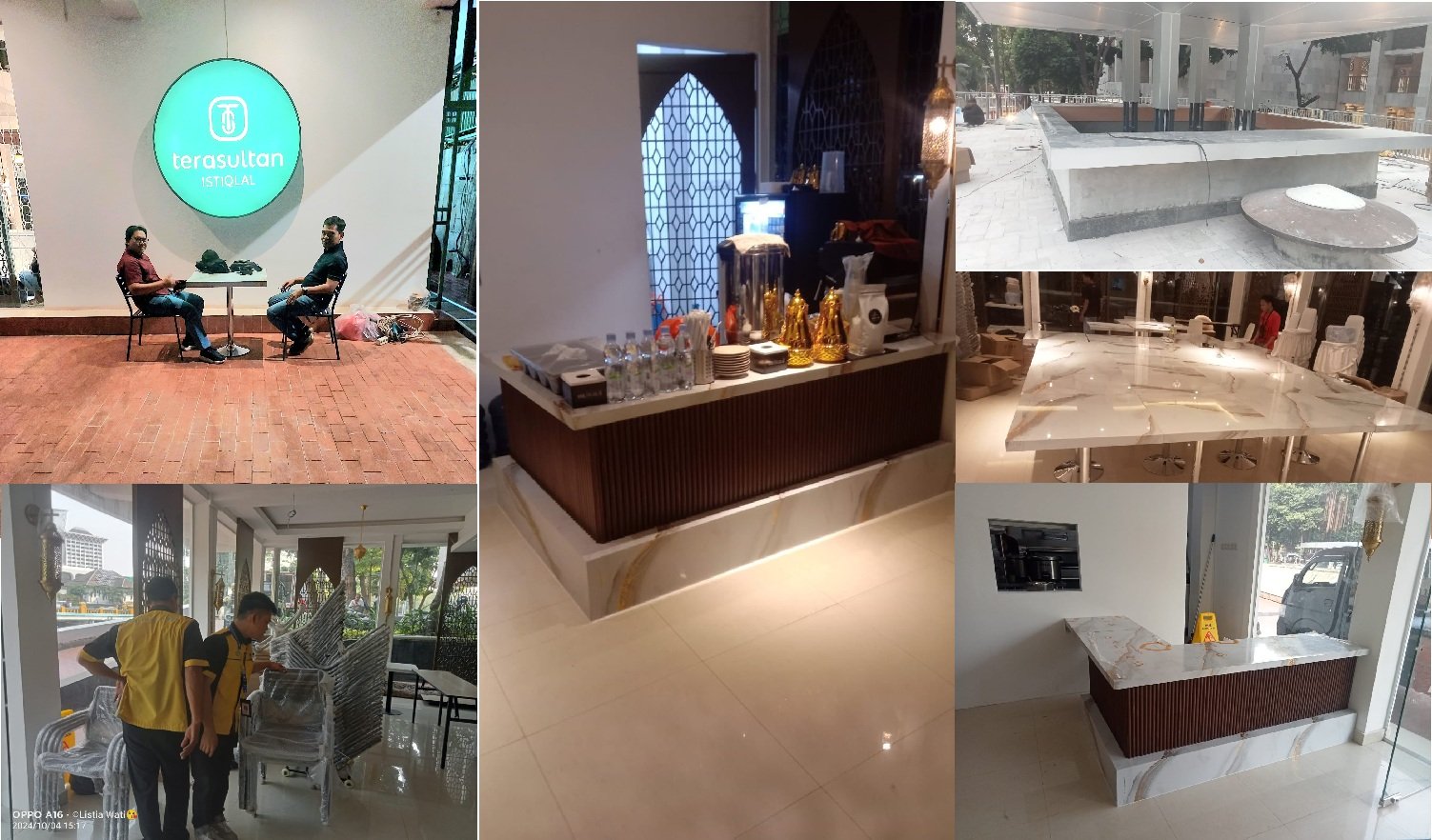 Project restoran nasi kebuli Tera Sultan di area Masjid Istiqlal