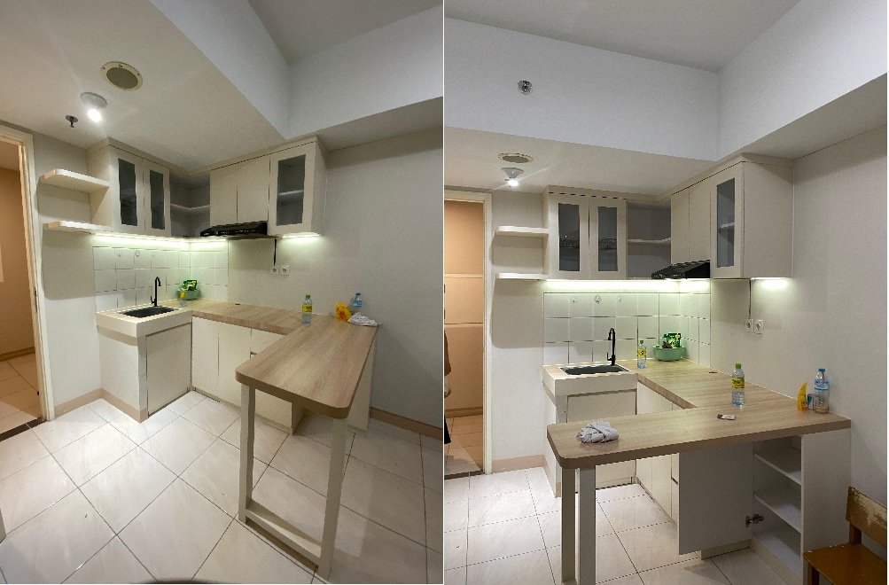 Pesanan kitchen Set Ibu Alen di Apartement Springhill, Sumarecon Bekasi, Tower Basella