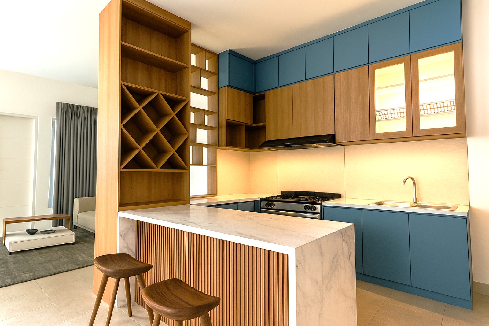 Project pembuatan backdrop TV dan Kitchen Set Pak Firman di rumah daerah Tanggerang. Desain Custom dan hasil yang tidak ada dua nya.