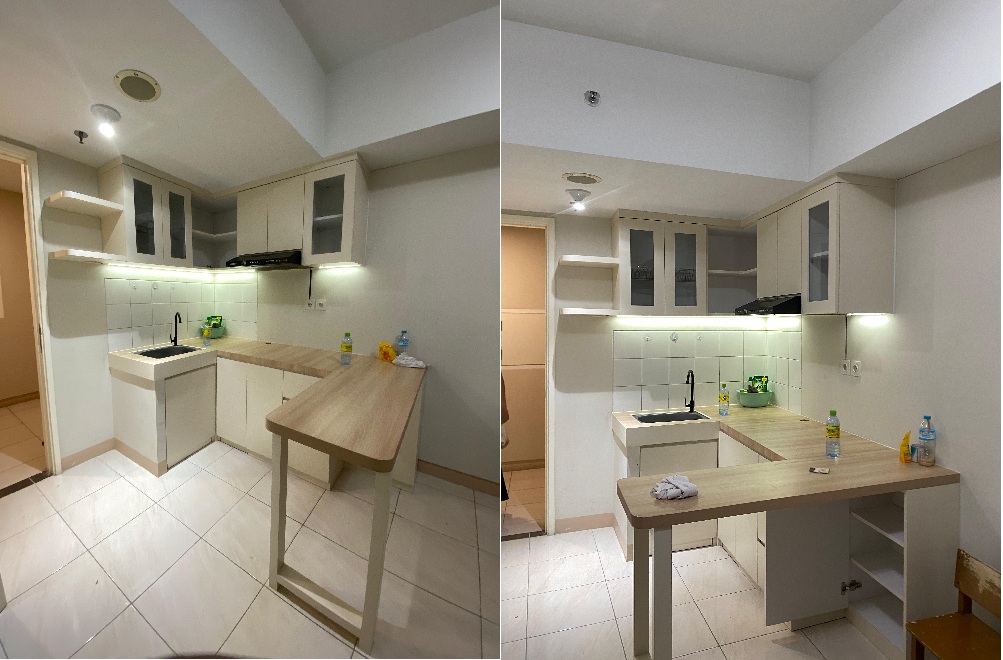 Pesanan kitchen Set Ibu Alen di Apartement Springhill, Sumarecon Bekasi, Tower Basella